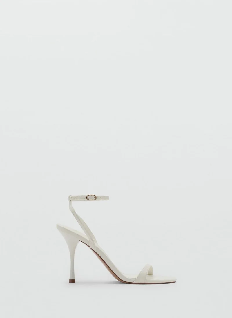MANGO casual rose high heel sandals